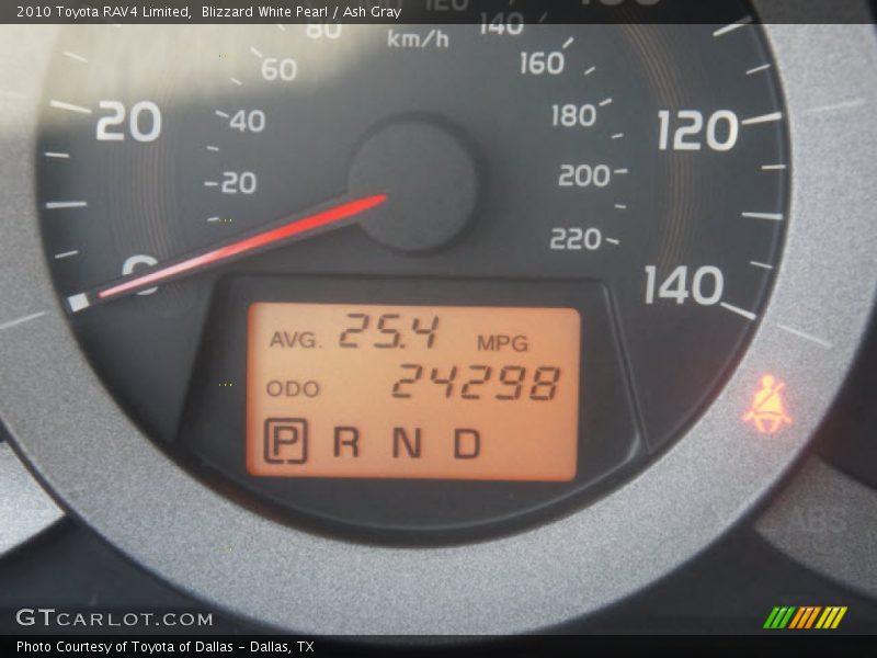 Blizzard White Pearl / Ash Gray 2010 Toyota RAV4 Limited
