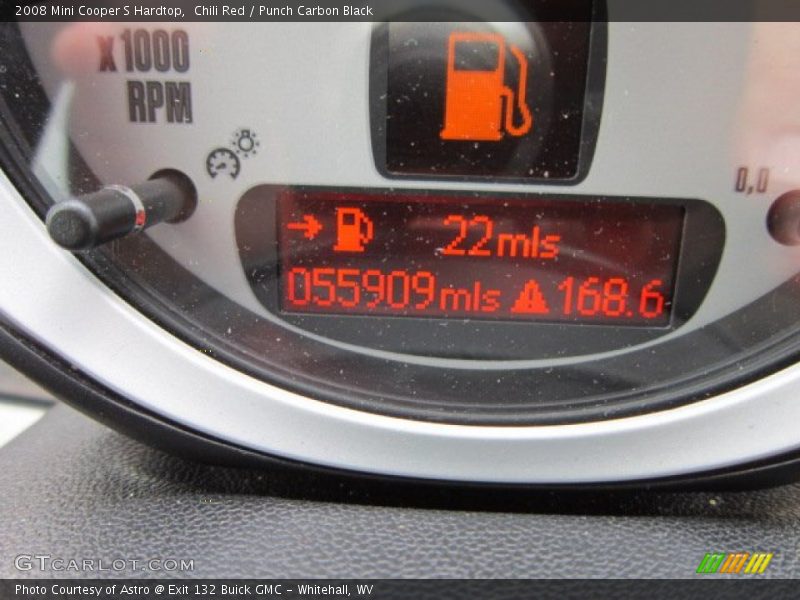 Chili Red / Punch Carbon Black 2008 Mini Cooper S Hardtop