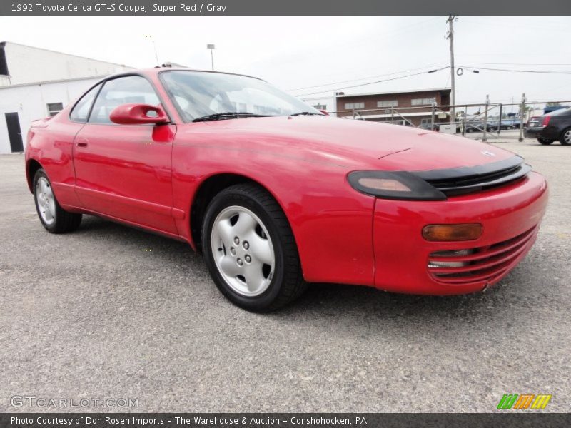 Super Red / Gray 1992 Toyota Celica GT-S Coupe