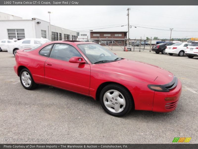 Super Red / Gray 1992 Toyota Celica GT-S Coupe