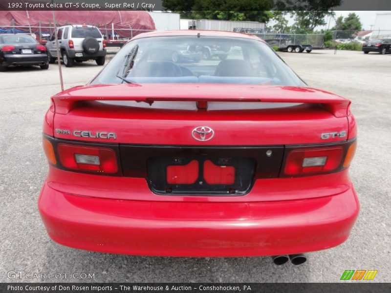 Super Red / Gray 1992 Toyota Celica GT-S Coupe