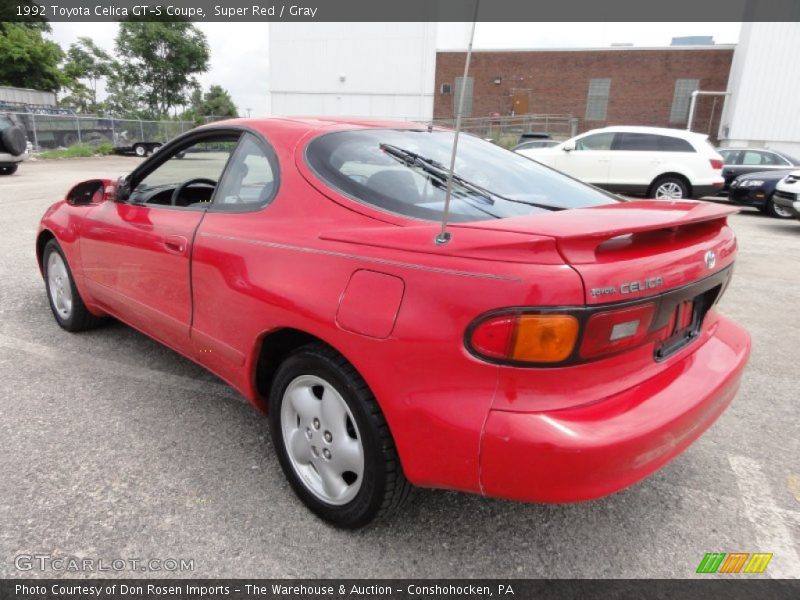 Super Red / Gray 1992 Toyota Celica GT-S Coupe