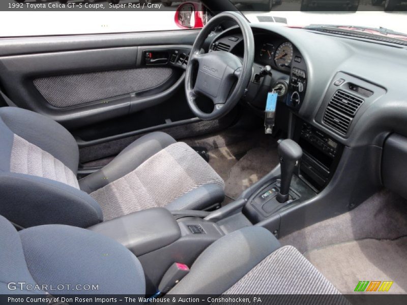 Super Red / Gray 1992 Toyota Celica GT-S Coupe