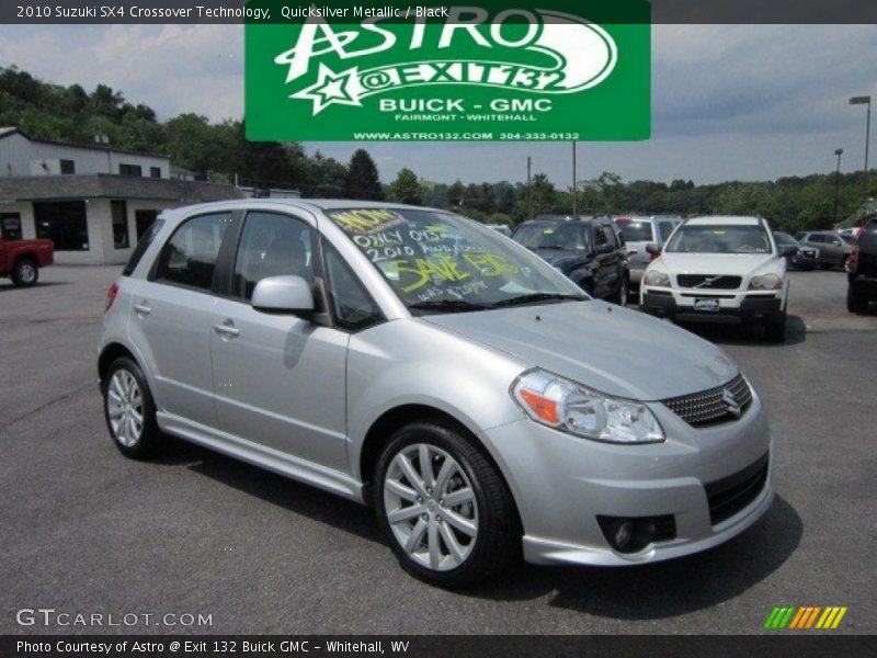 Quicksilver Metallic / Black 2010 Suzuki SX4 Crossover Technology