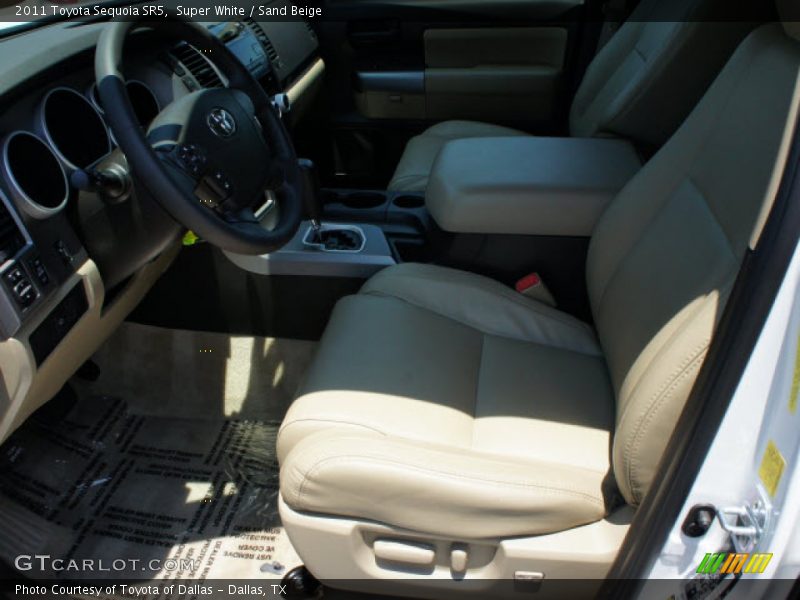 Super White / Sand Beige 2011 Toyota Sequoia SR5