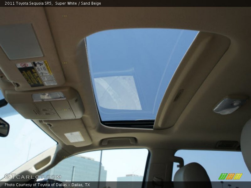 Super White / Sand Beige 2011 Toyota Sequoia SR5