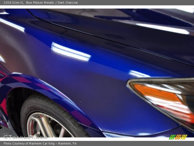 Blue Ribbon Metallic / Dark Charcoal 2009 Scion tC