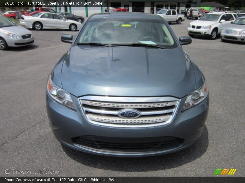 Steel Blue Metallic / Light Stone 2010 Ford Taurus SEL