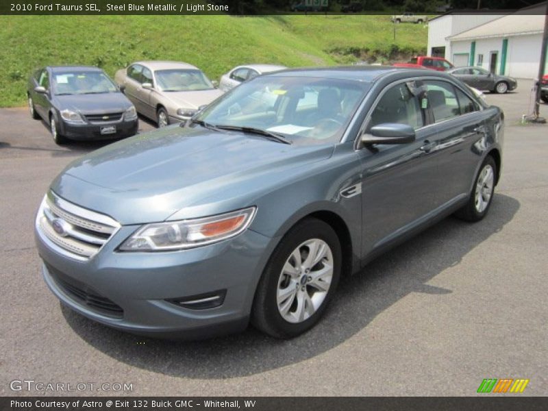 Steel Blue Metallic / Light Stone 2010 Ford Taurus SEL