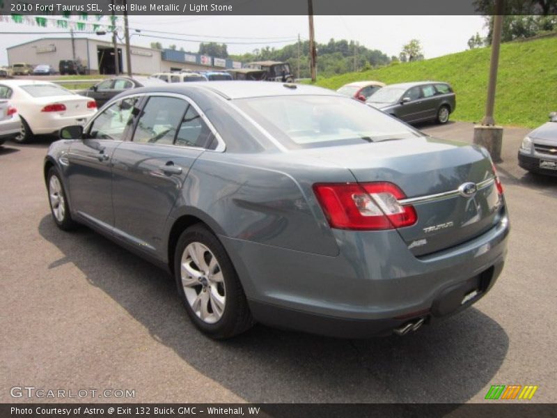 Steel Blue Metallic / Light Stone 2010 Ford Taurus SEL