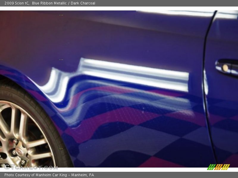 Blue Ribbon Metallic / Dark Charcoal 2009 Scion tC