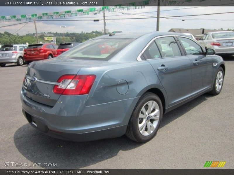 Steel Blue Metallic / Light Stone 2010 Ford Taurus SEL