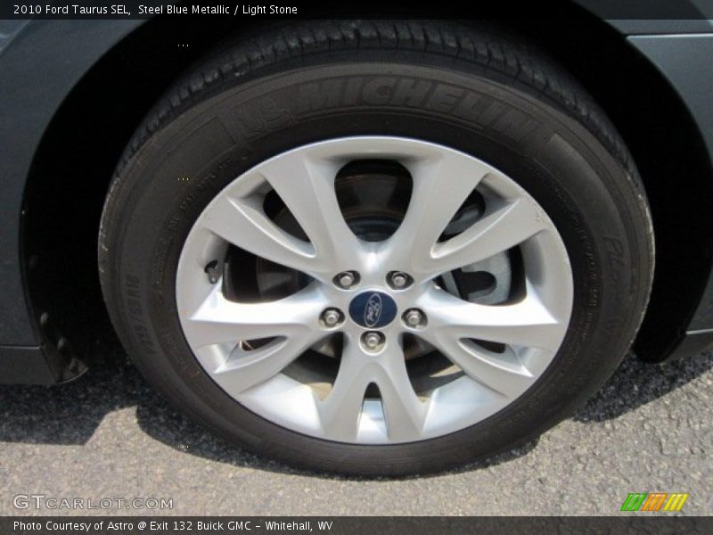 Steel Blue Metallic / Light Stone 2010 Ford Taurus SEL