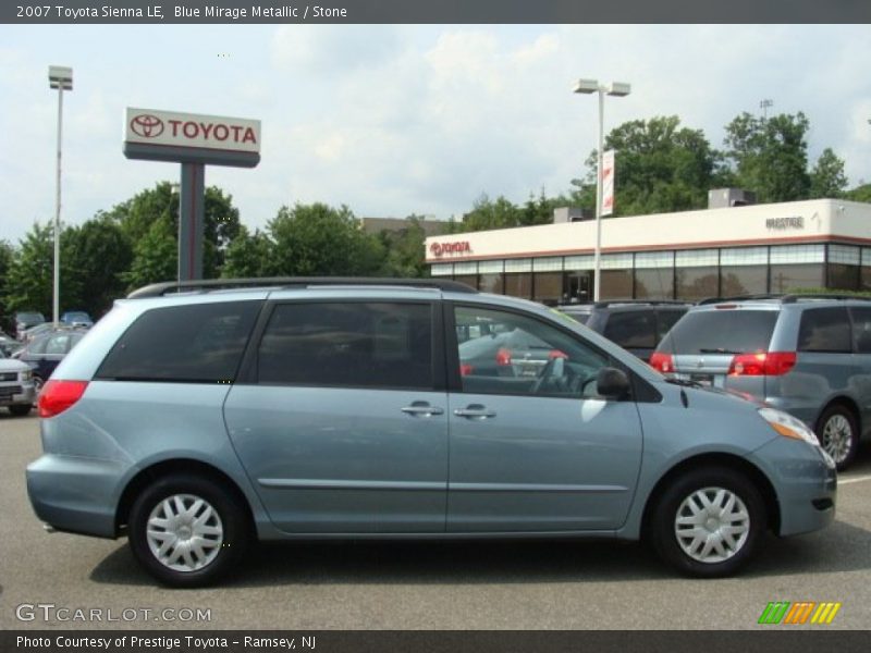 Blue Mirage Metallic / Stone 2007 Toyota Sienna LE