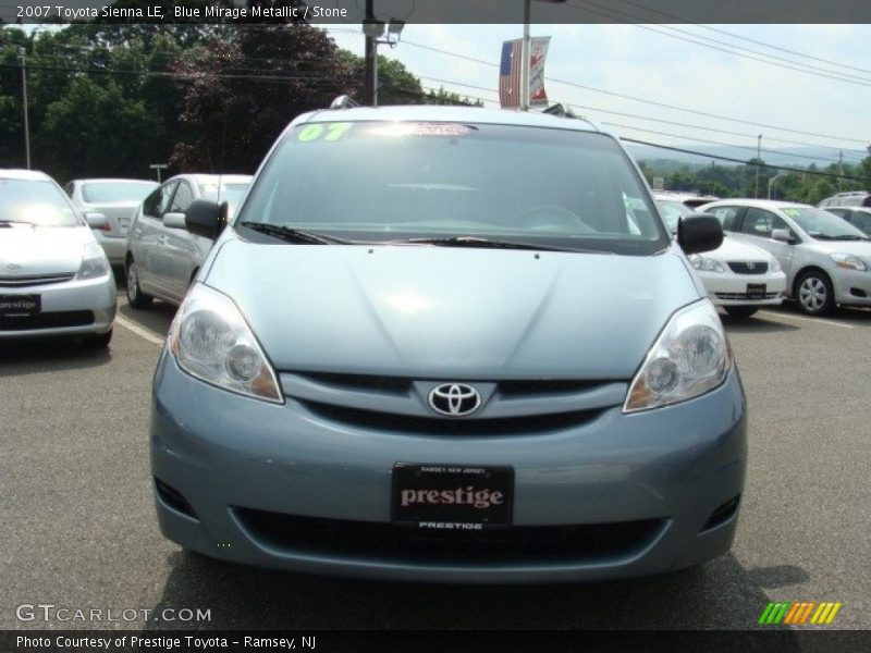 Blue Mirage Metallic / Stone 2007 Toyota Sienna LE