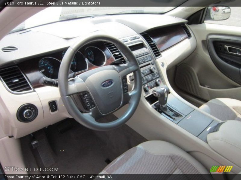 Steel Blue Metallic / Light Stone 2010 Ford Taurus SEL
