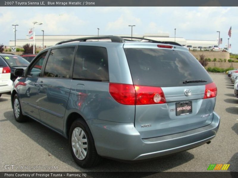 Blue Mirage Metallic / Stone 2007 Toyota Sienna LE