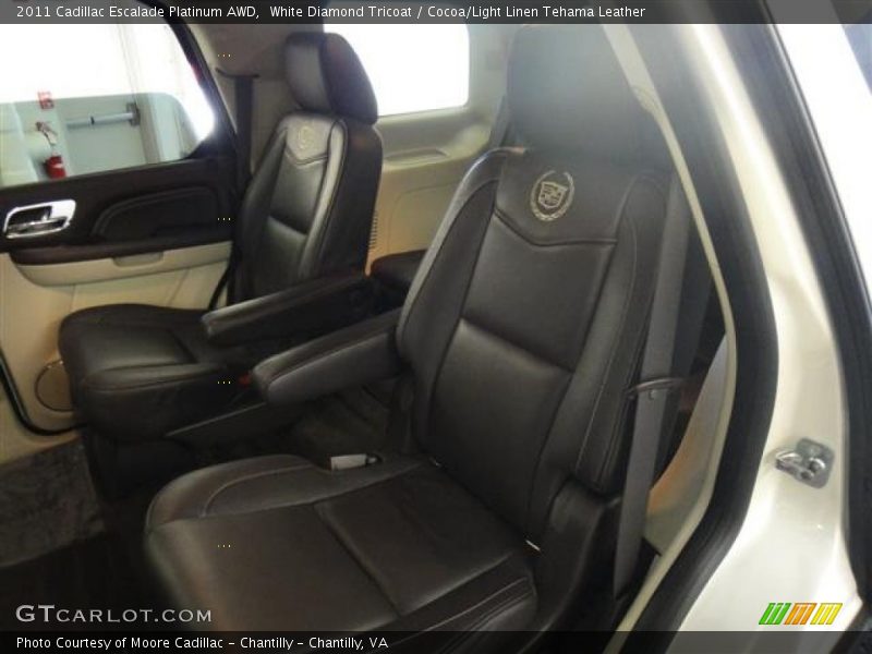  2011 Escalade Platinum AWD Cocoa/Light Linen Tehama Leather Interior