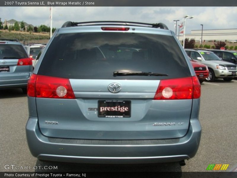 Blue Mirage Metallic / Stone 2007 Toyota Sienna LE