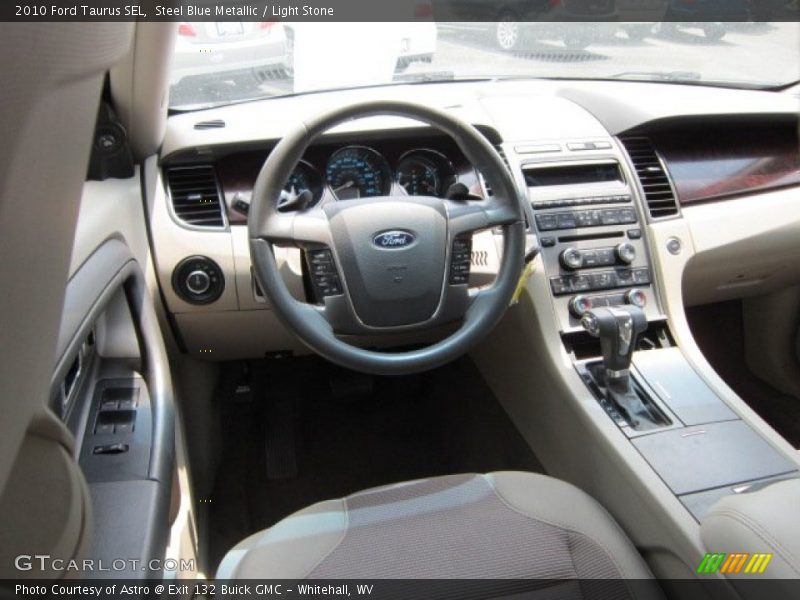 Steel Blue Metallic / Light Stone 2010 Ford Taurus SEL