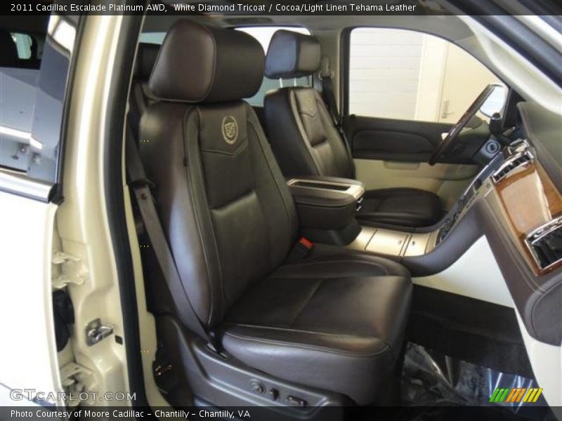  2011 Escalade Platinum AWD Cocoa/Light Linen Tehama Leather Interior