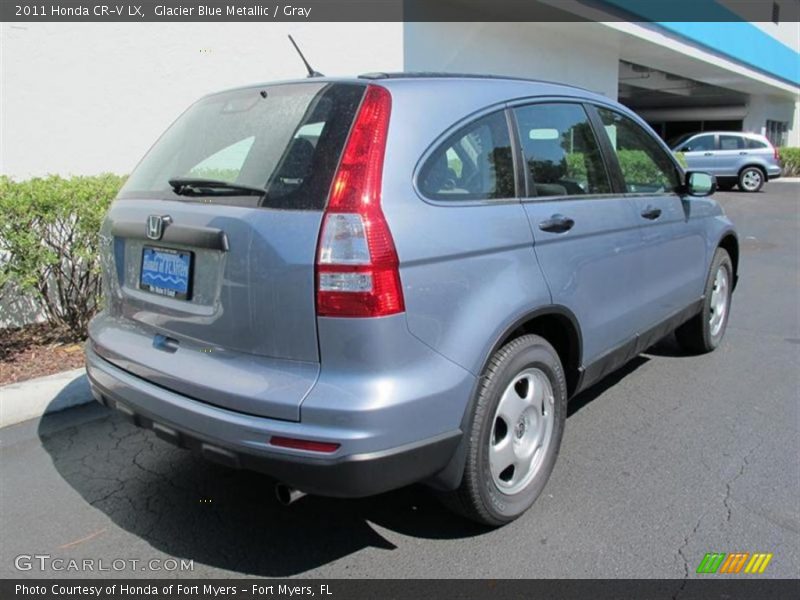 Glacier Blue Metallic / Gray 2011 Honda CR-V LX