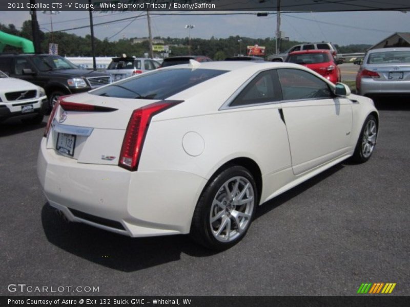 White Diamond Tricoat / Ebony/Saffron 2011 Cadillac CTS -V Coupe