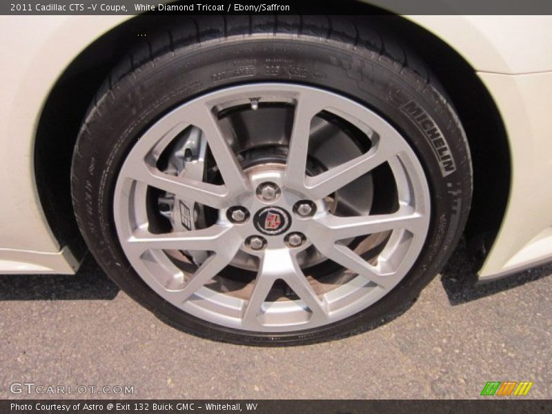 White Diamond Tricoat / Ebony/Saffron 2011 Cadillac CTS -V Coupe