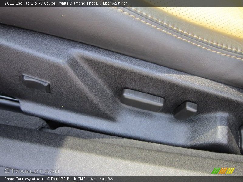 White Diamond Tricoat / Ebony/Saffron 2011 Cadillac CTS -V Coupe