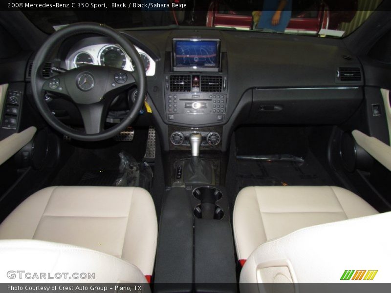 Black / Black/Sahara Beige 2008 Mercedes-Benz C 350 Sport