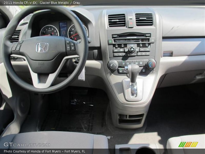 Glacier Blue Metallic / Gray 2011 Honda CR-V EX