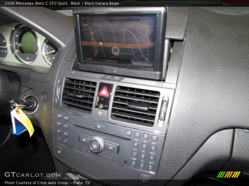 Black / Black/Sahara Beige 2008 Mercedes-Benz C 350 Sport