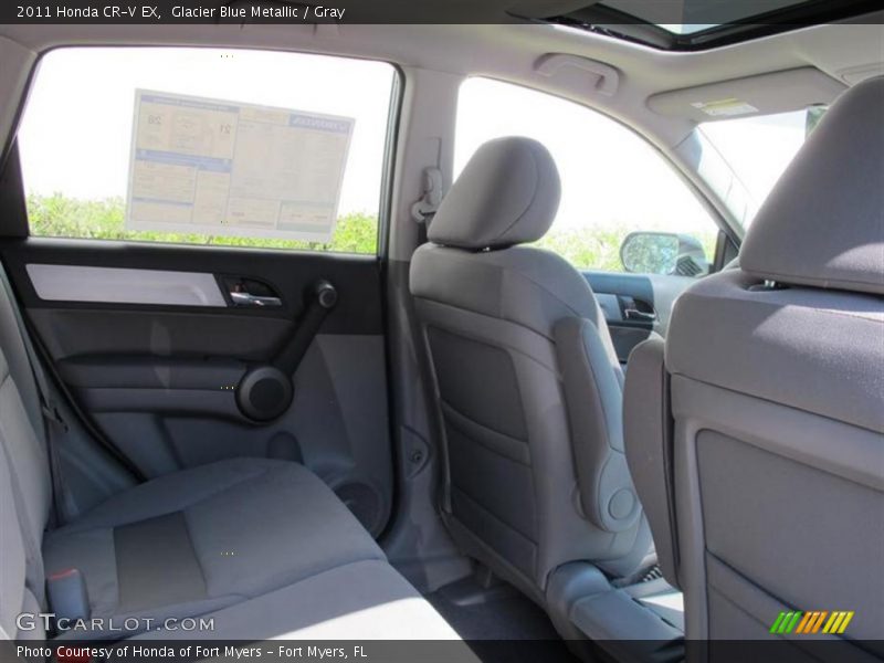 Glacier Blue Metallic / Gray 2011 Honda CR-V EX