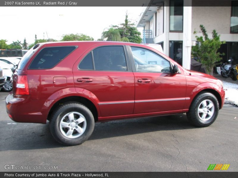 Radiant Red / Gray 2007 Kia Sorento LX