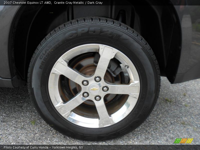 Granite Gray Metallic / Dark Gray 2007 Chevrolet Equinox LT AWD