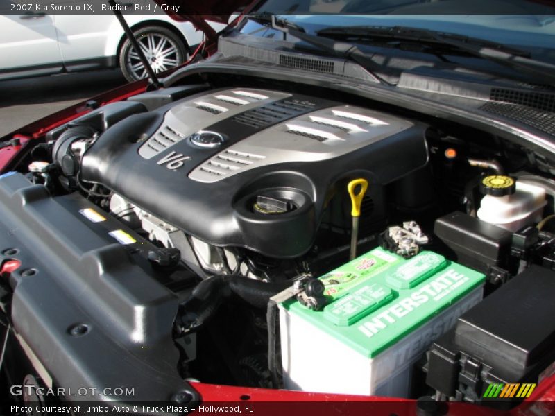 Radiant Red / Gray 2007 Kia Sorento LX