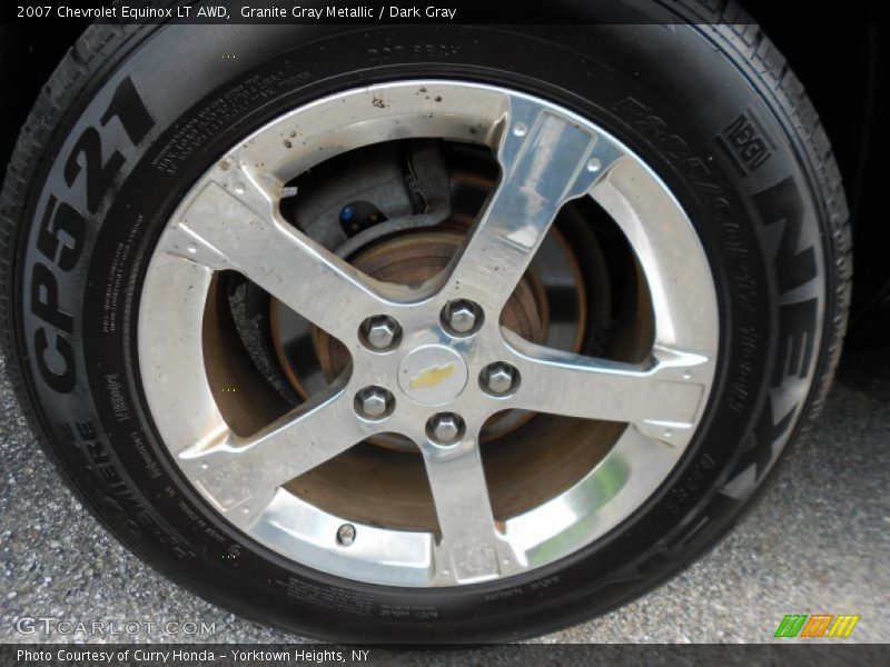 Granite Gray Metallic / Dark Gray 2007 Chevrolet Equinox LT AWD