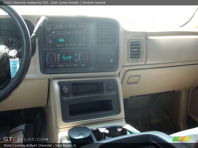 Dark Green Metallic / Medium Neutral 2003 Chevrolet Avalanche Z66