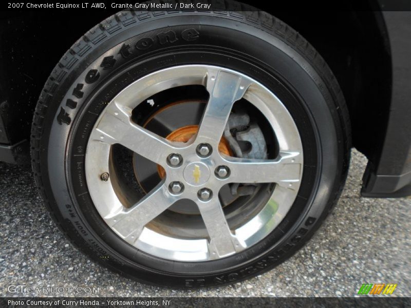 Granite Gray Metallic / Dark Gray 2007 Chevrolet Equinox LT AWD