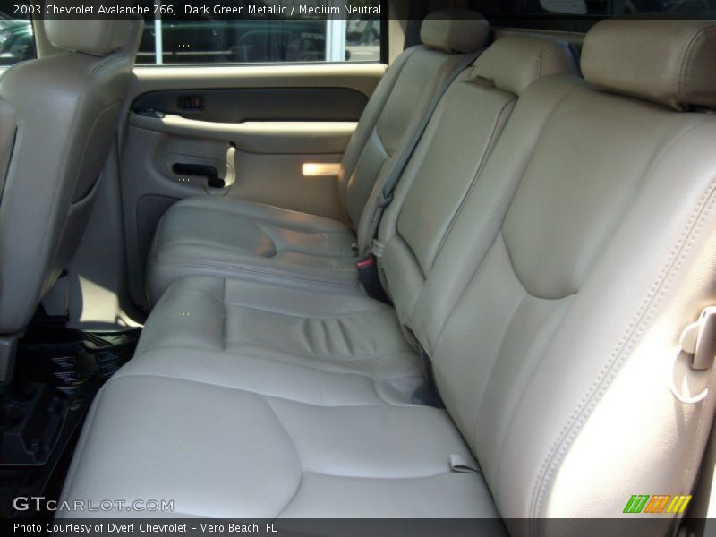 Dark Green Metallic / Medium Neutral 2003 Chevrolet Avalanche Z66