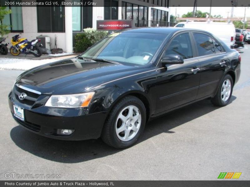 Ebony Black / Gray 2006 Hyundai Sonata GLS V6