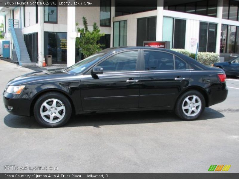 Ebony Black / Gray 2006 Hyundai Sonata GLS V6