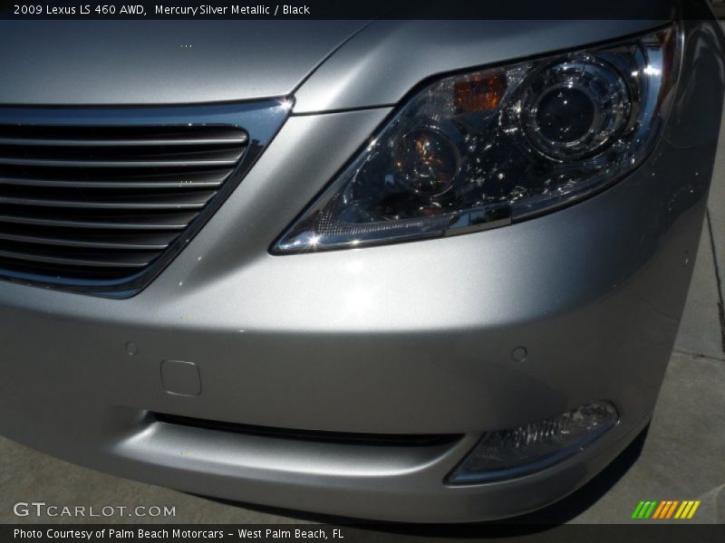 Mercury Silver Metallic / Black 2009 Lexus LS 460 AWD