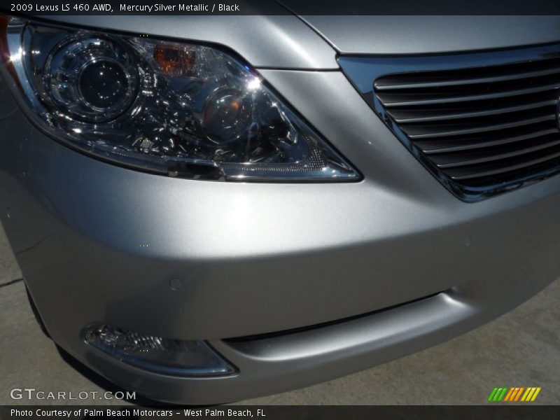 Mercury Silver Metallic / Black 2009 Lexus LS 460 AWD