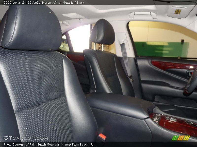 Mercury Silver Metallic / Black 2009 Lexus LS 460 AWD