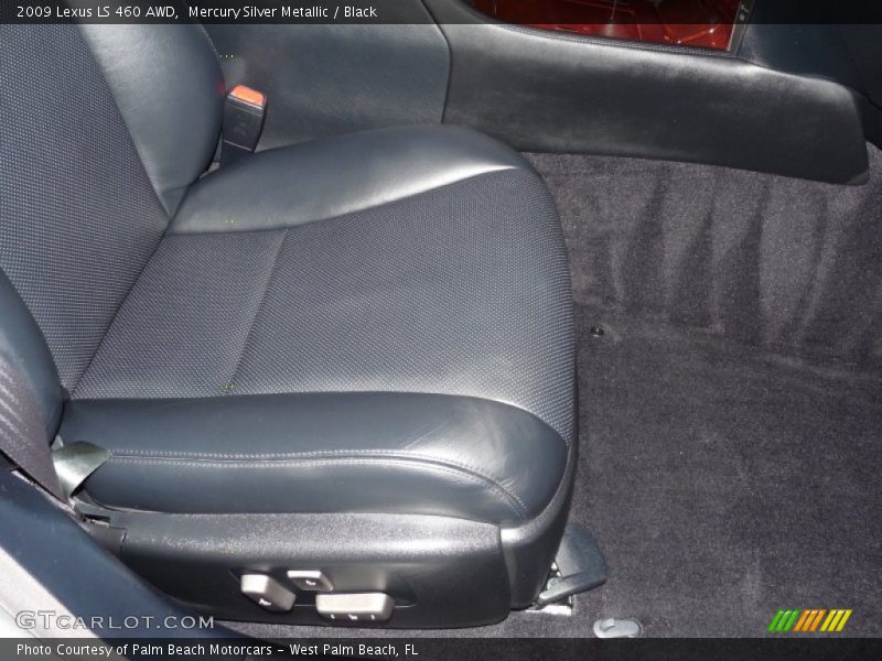 Mercury Silver Metallic / Black 2009 Lexus LS 460 AWD