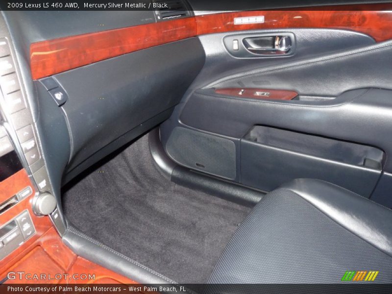 Mercury Silver Metallic / Black 2009 Lexus LS 460 AWD