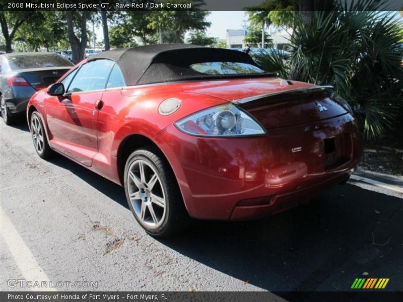 Rave Red / Dark Charcoal 2008 Mitsubishi Eclipse Spyder GT