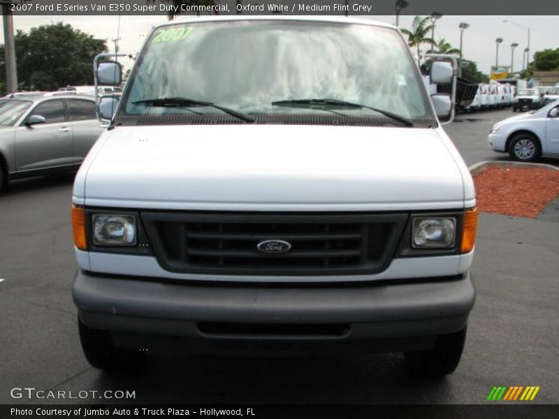 Oxford White / Medium Flint Grey 2007 Ford E Series Van E350 Super Duty Commercial