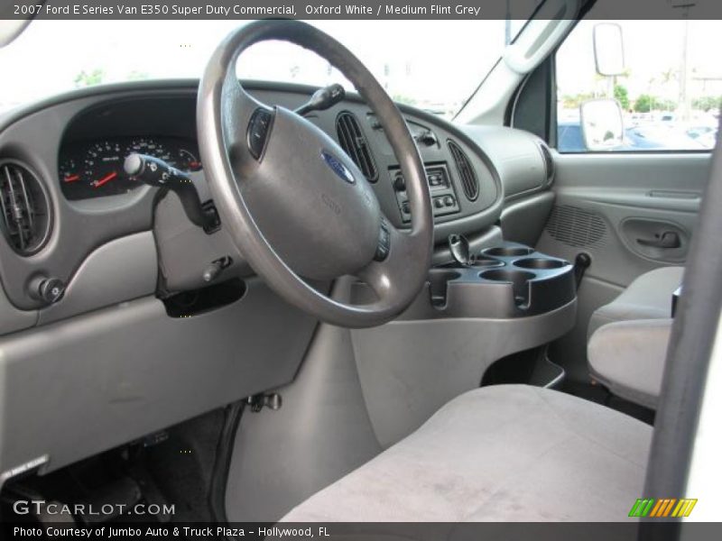 Oxford White / Medium Flint Grey 2007 Ford E Series Van E350 Super Duty Commercial